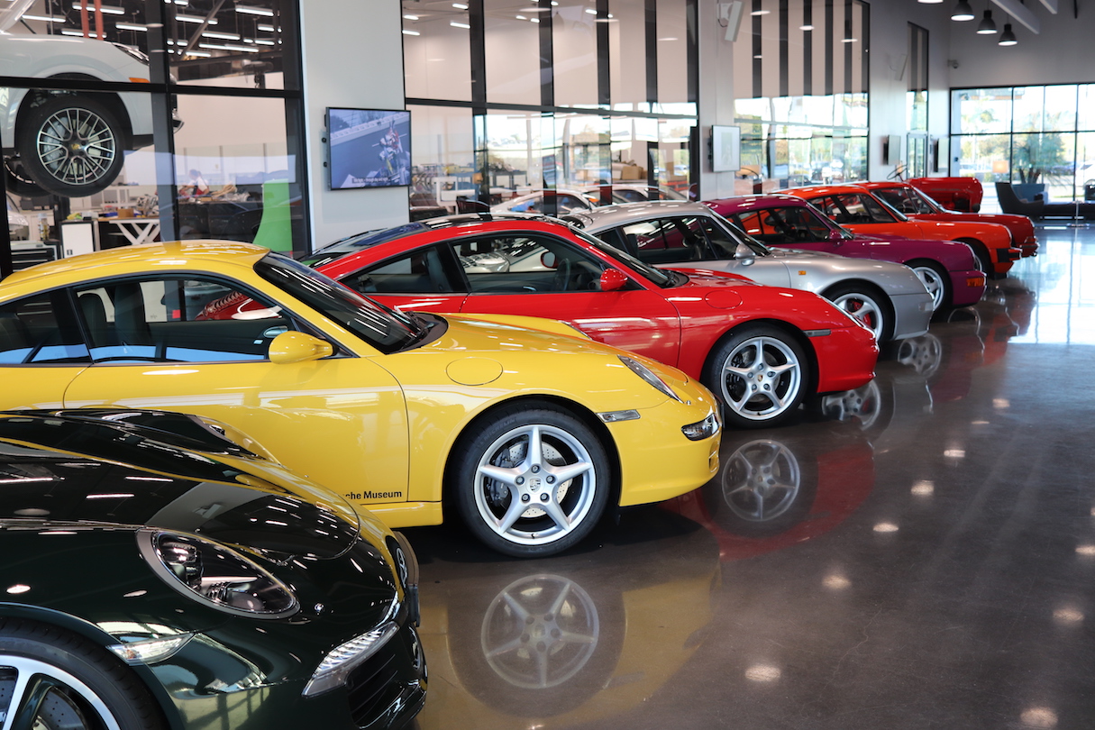 Porsche Dealer Showroom in Los Angeles